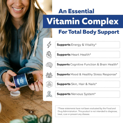 BioActive Vitamin B Complex - Blood Stream Ready, Methylated B Complex - Featuring Methylfolate, 3 BioActive Forms of B12, BenfoPure® B1 & Pantesin Triquetra Health