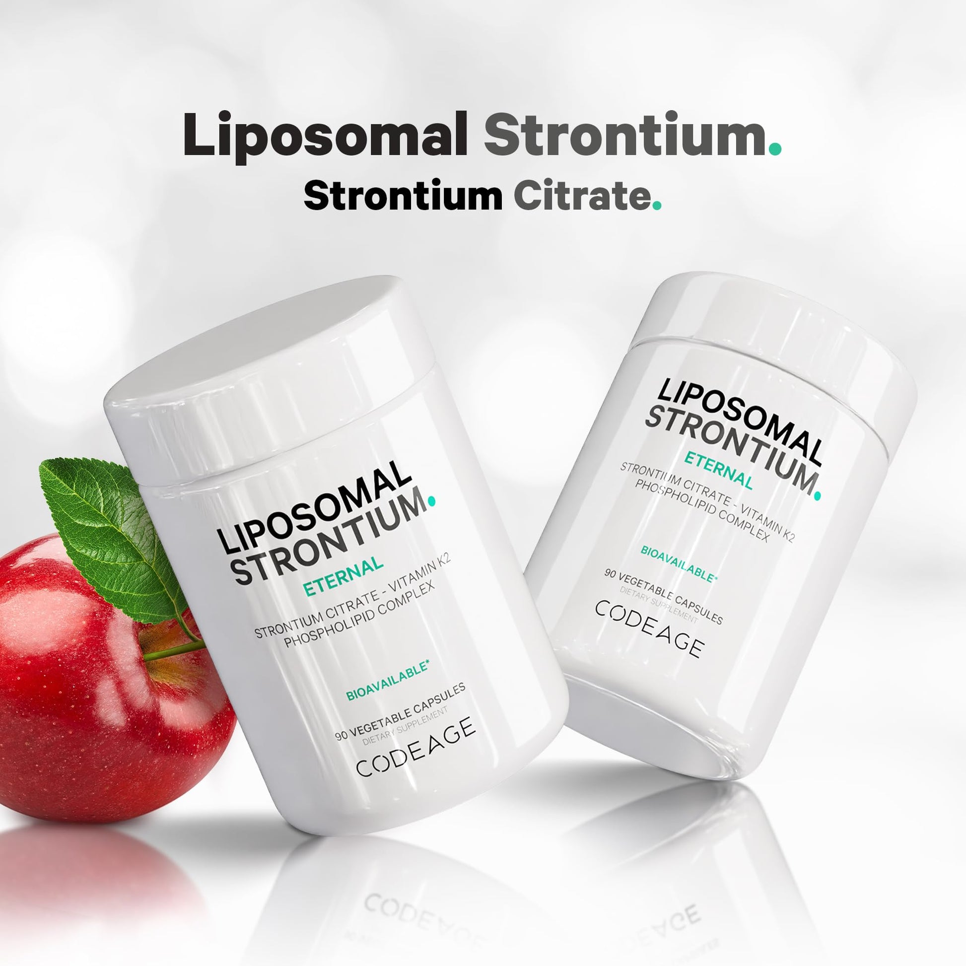 Codeage Liposomal Strontium Supplement - Strontium Citrate, Vitamin K2 MK-7, Liposomal Delivery, Non-GMO, Gluten-Free - 90 Capsules Codeage buy australia supplements
