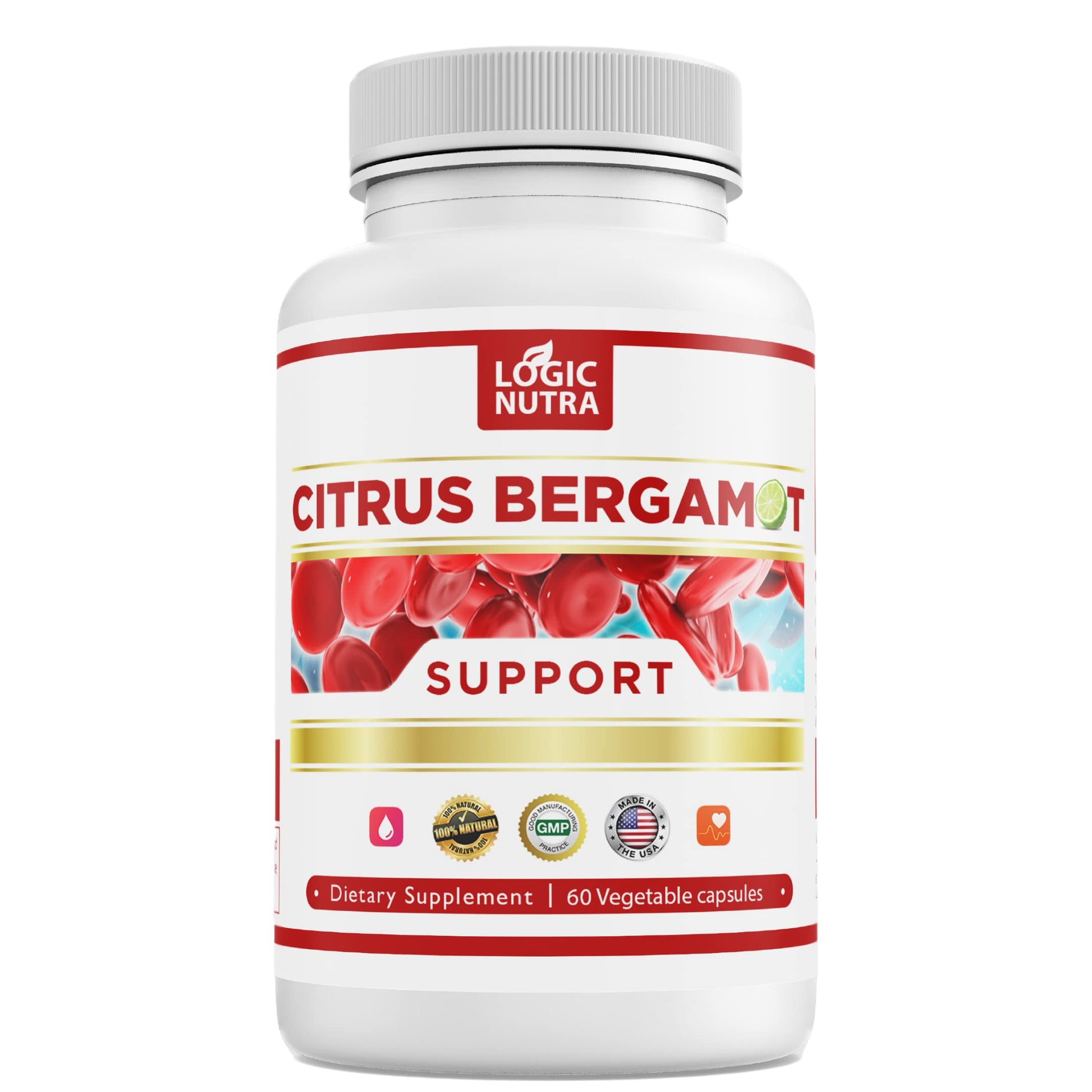 Citrus Bergamot Supplement for High Cholesterol – 1000mg Citrus Bergamot Extract 10:1 (2 Caps) – Organic, Non-GMO, Patented Clinical Grade Bergamot Blend for Heart Health – 60 Capsules Logic Nutra buy australia supplements