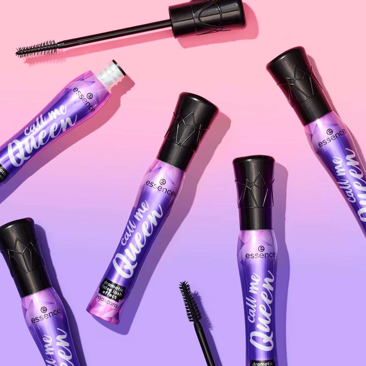 essence Call Me Queen Dramatic False Lash Effect Mascara, Black (Pack of 1) Essence Cosmetics