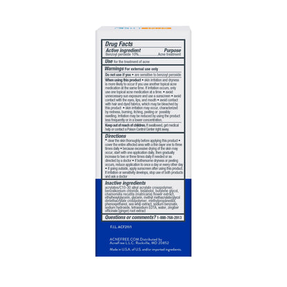 AcneFree Terminator 10 Acne Spot Treatment with Benzoyl Peroxide 10% Maximum Strength Acne Cream Treatment, 1 Ounce - Pack Of 1 AcneFree