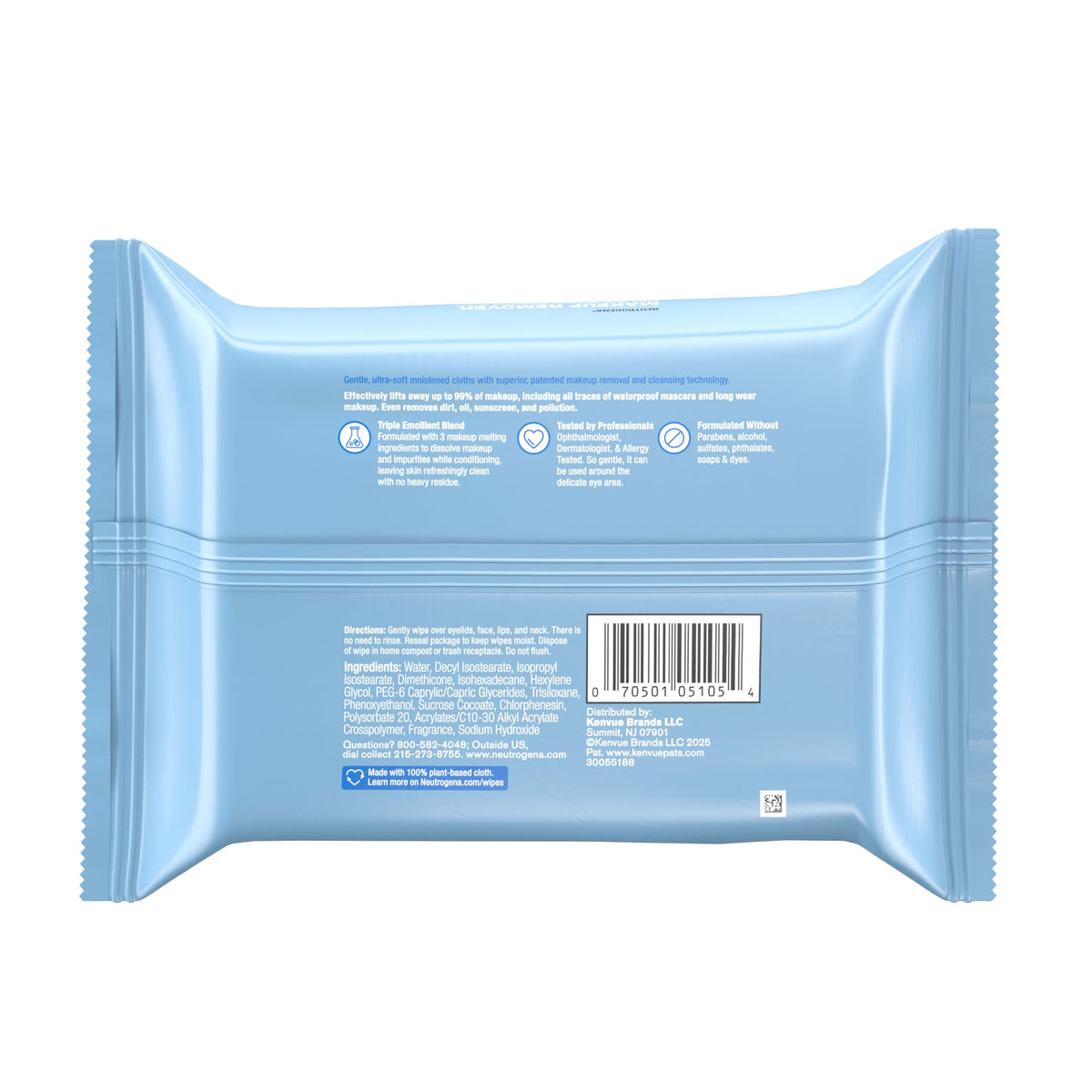 Neutrogena Makeup Remover Wipes, 25 ct, 6 Pack Neutrogena