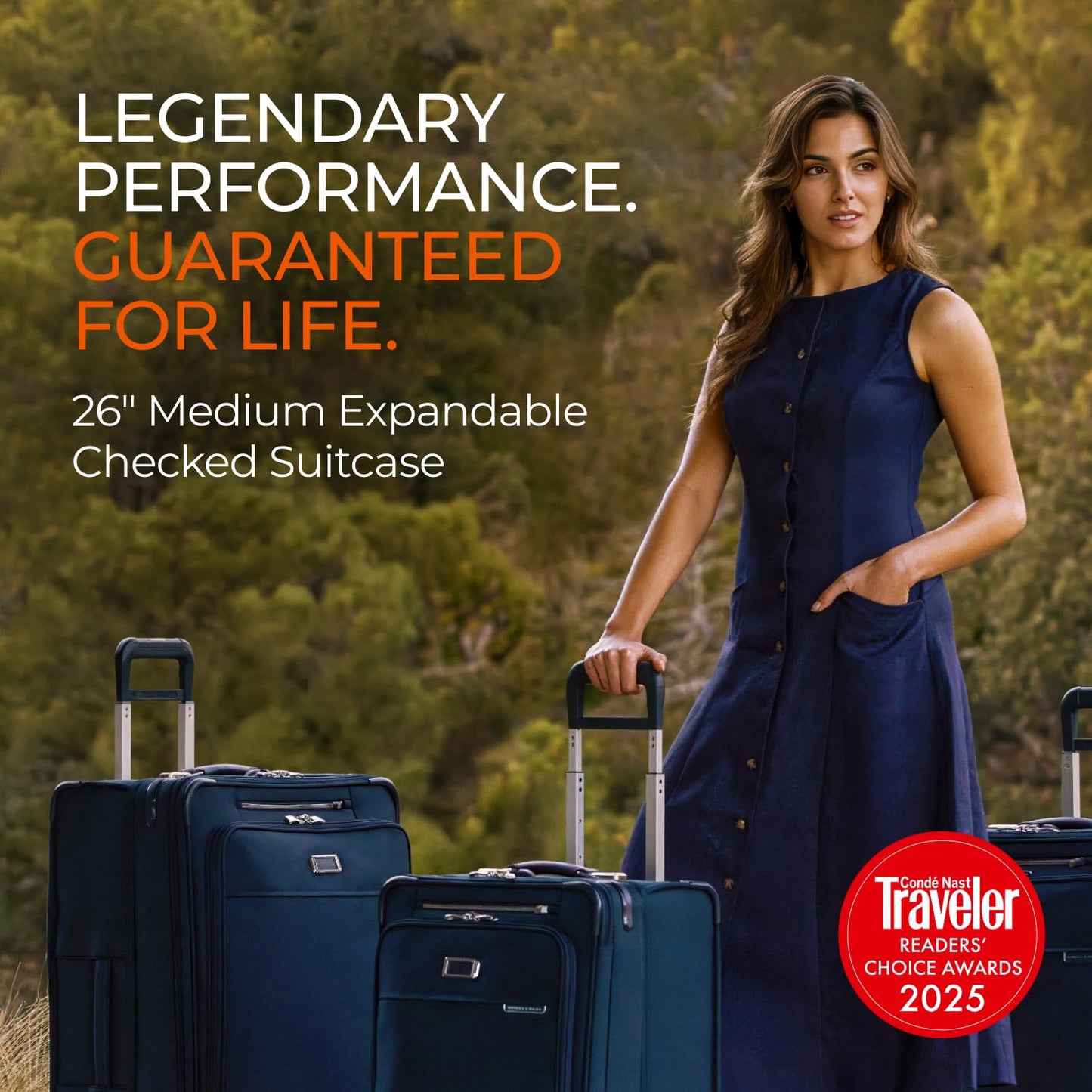 Briggs & Riley Essential 22" Carry On Expandable Spinner - Luggage for Travel, Suitcases with Wheels, Softside Rolling Bag for Men & Women, Self-Repairing Zipper - Baseline Collection, Black Gsupps Australia