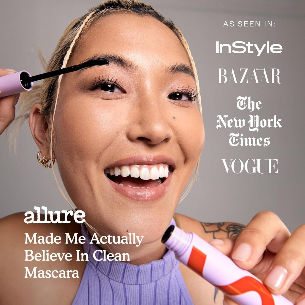 Tower 28 MakeWaves Vegan Black Mascara - Volumizing & Lengthening Mascara for Sensitive Eyes - With Aquaflex Technology for Humidity-Proof Lift - Hypoallergenic Eye Makeup - Jet (0.29 oz) Tower 28