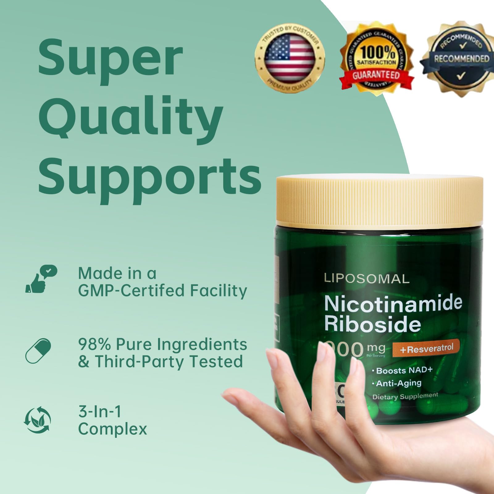 HHerbionix NAD Resveratrol Supplement Plus Extra Strength, Nicotinamide Riboside NR 900mg for Women & Men, NAD Supplement NMN Alternative– Liposomal Formula for Energy, Anti-Aging HHerbionix buy australia supplements