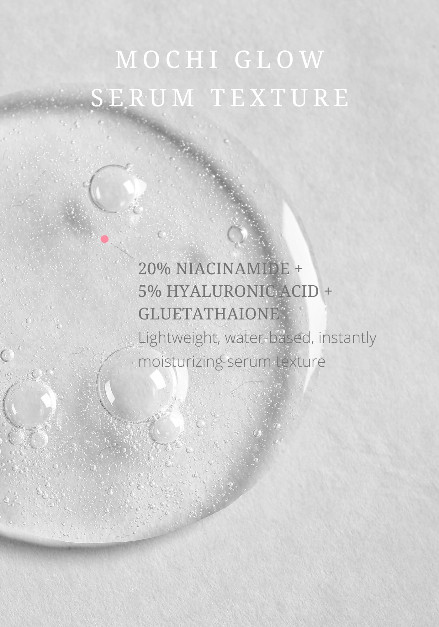 Mochi Glow 20% Niacinamide Serum for Face, High Potency Pore Tightening Skin Serum with Hyaluronic Acid & Glutathione, Anti-Aging Serum for Dark Spots & Fine Lines, Korean Skincare, 50ml/1.7fl.oz. NOTHING FITS BUT buy australia supplements