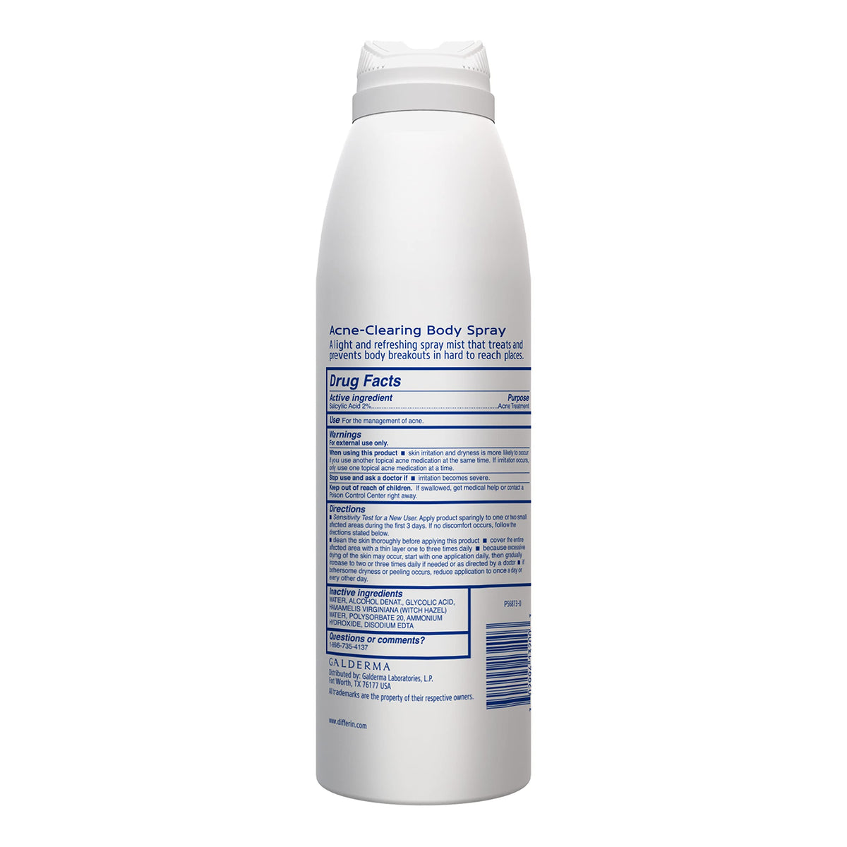 Differin Acne Body Spray, Salicylic Acid Back & Chest Treatment, 6oz Differin