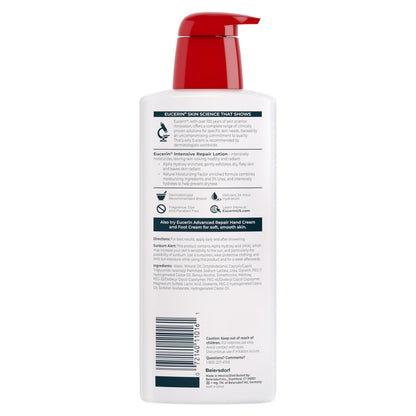 Eucerin Intensive Repair Body Lotion with Urea, AHA and NMF, 16.9 FL OZ Eucerin