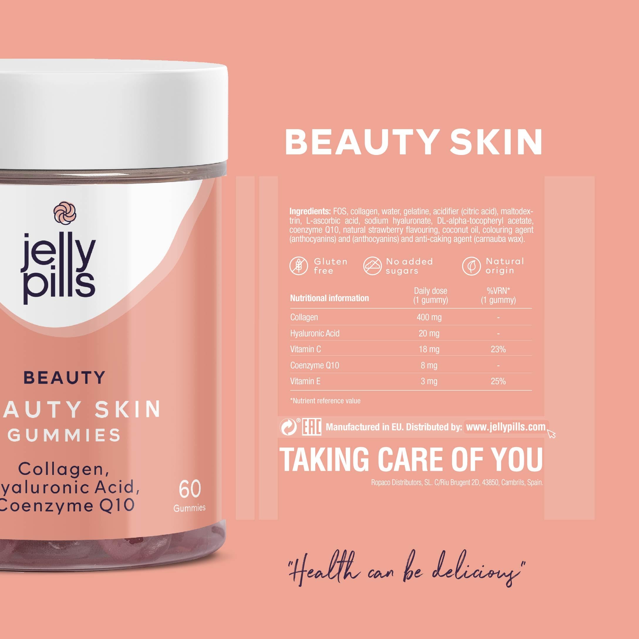 Jelly Pills® Hydrolyzed Collagen Gummies with Hyaluronic Acid and Coenzyme Q10 Jelly Pills buy australia supplements