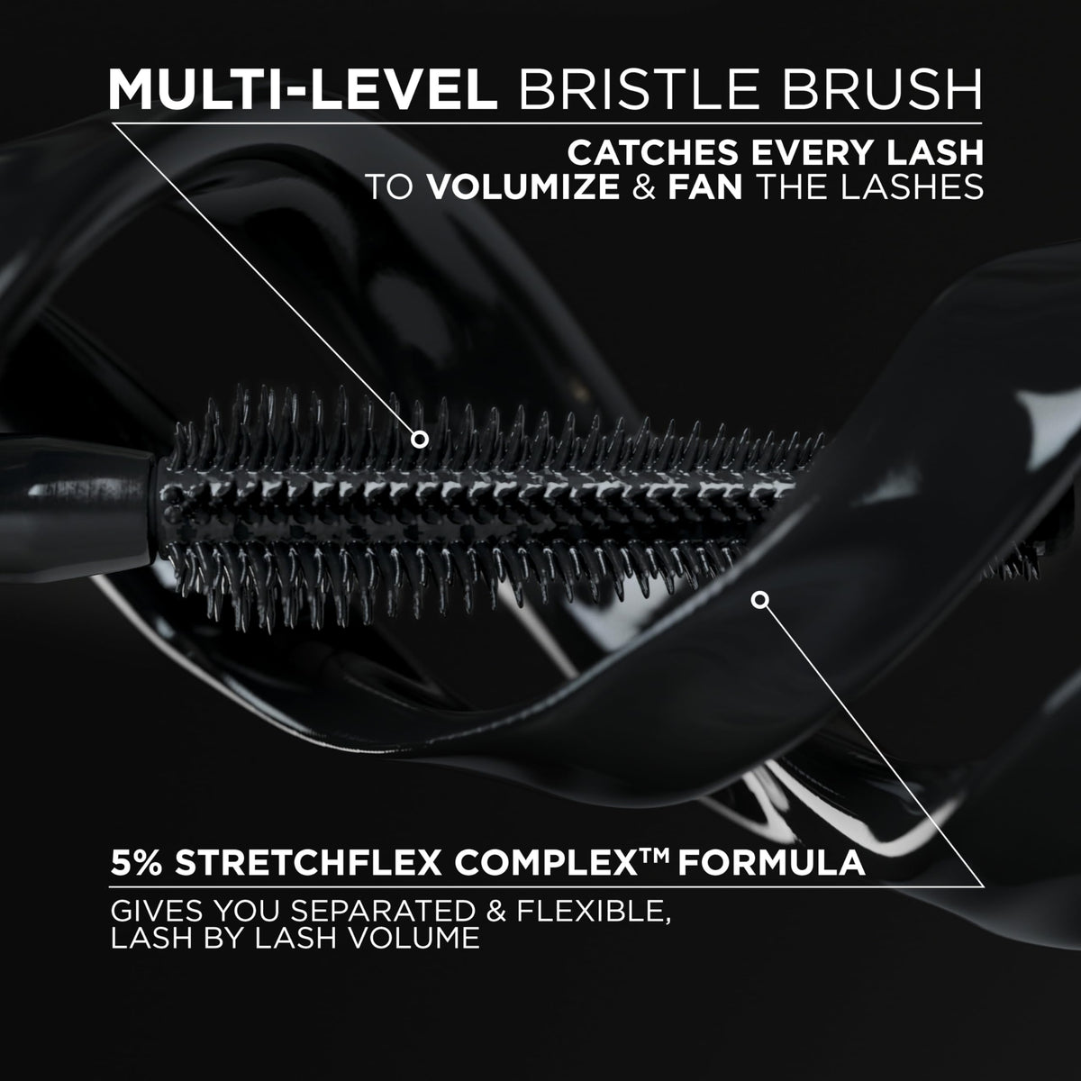 L'Oreal Paris Voluminous Panorama Mascara, Volumizing and Lengthening Mascara, Washable Longwear and Smudge Resistant Make Up, Blackest Black, 0.33 Fl Oz L'Oreal Paris