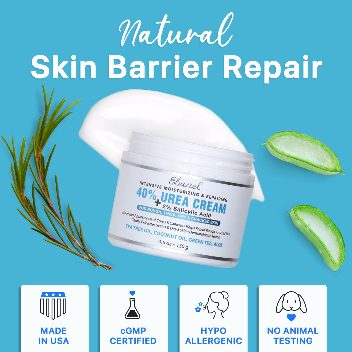 Ebanel Bundle of 40% Urea Cream 3-Pack and Callus Remover Gel Ebanel buy australia supplements