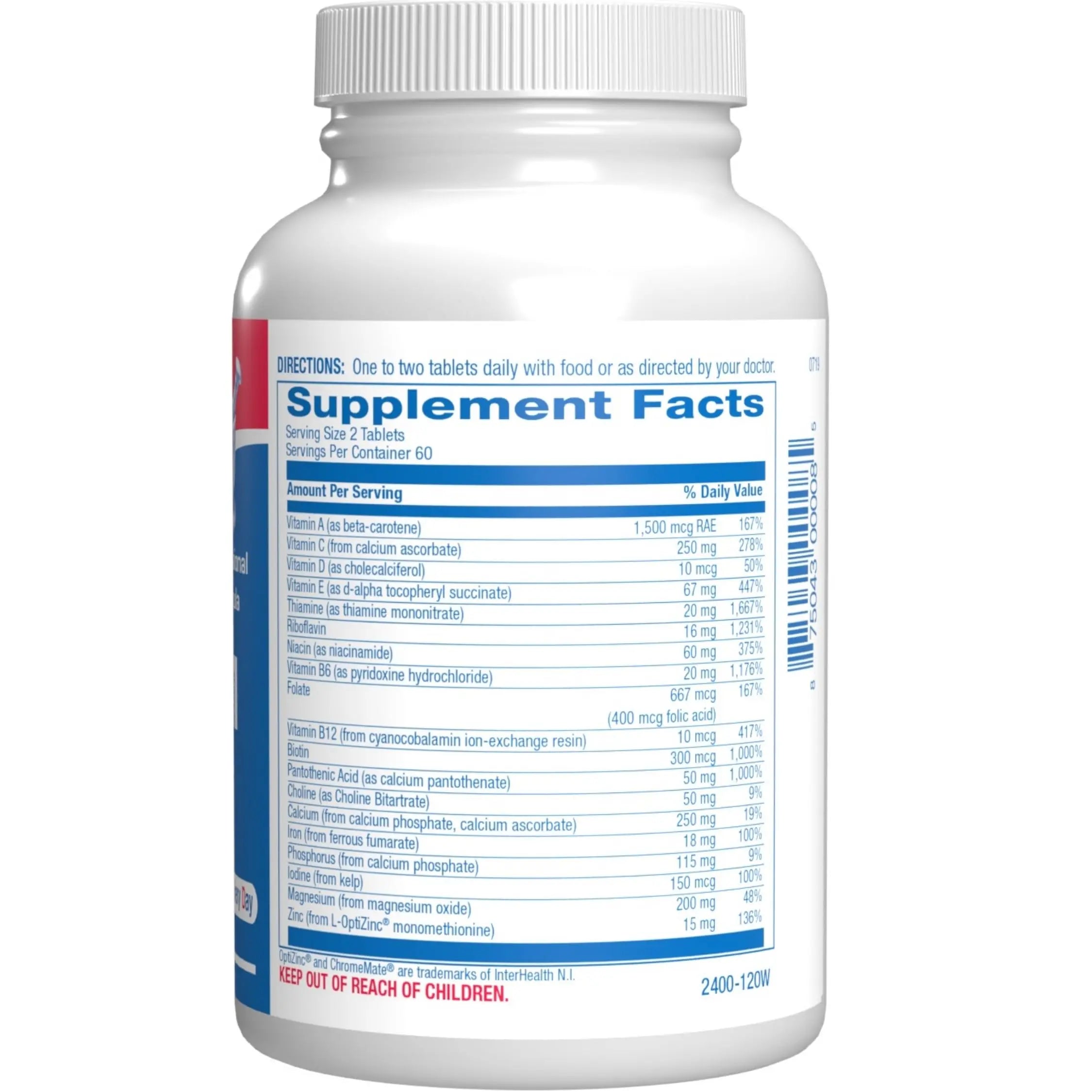 30-in-1 Adult Multivitamin with Iron - Antioxidant Rich Over 50 Multivitamin for Women and Men with Vitamins A C D E B Complex Zinc Magnesium Anabolic Laboratories buy australia supplements