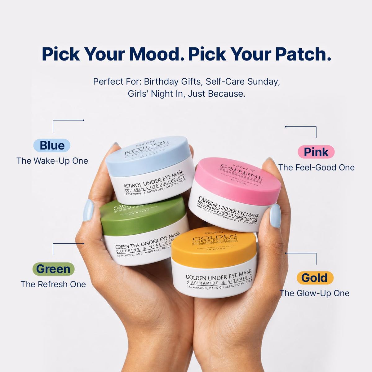 Enaskin Naturals Under Eye Patches for Puffy Eyes & Dark Circles 60 Patches Enaskin Naturals