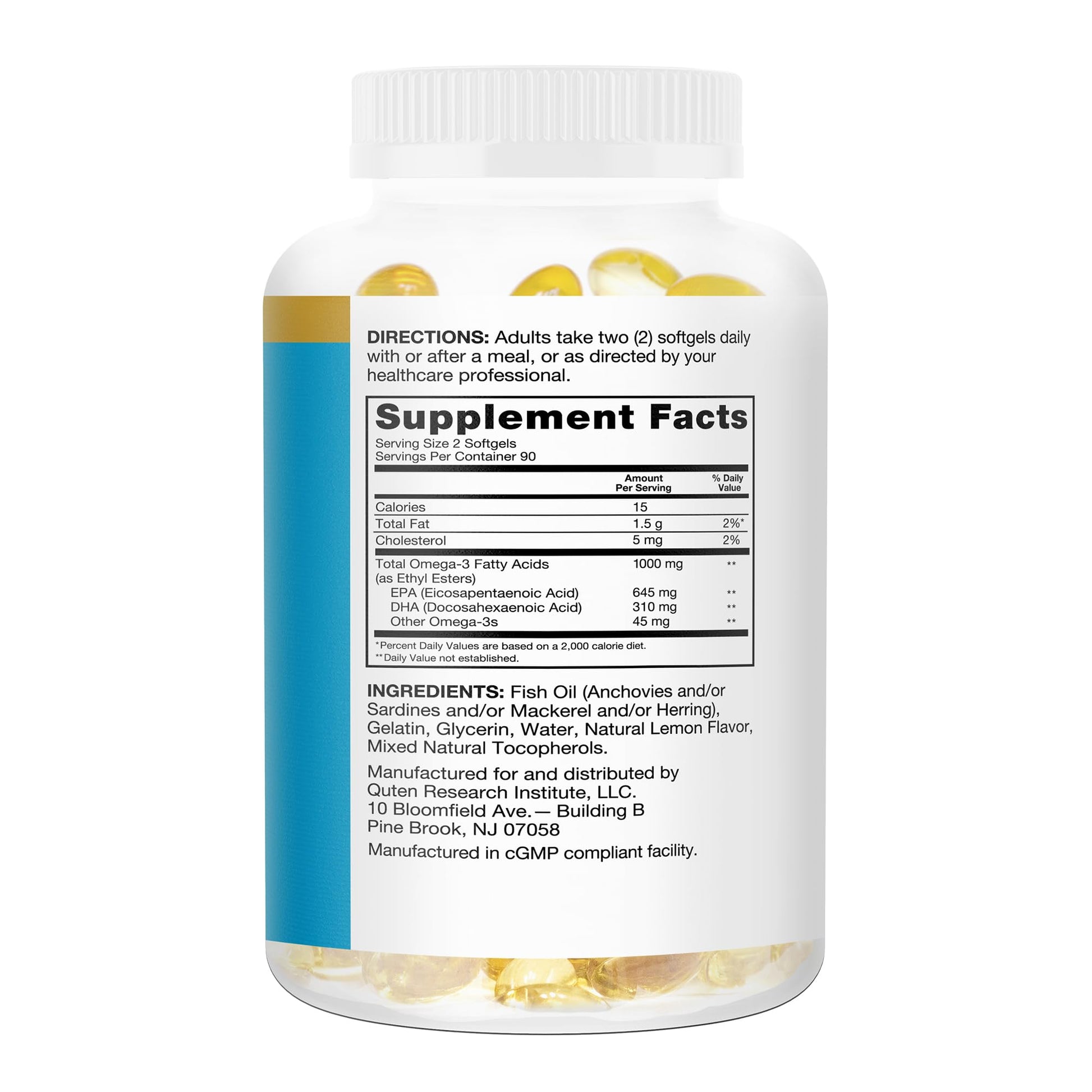 Qunol Fish Oil Omega 3 Mini Softgels, 1000mg Omega 3 EPA + DHA, Ultra Pure Supplements, Heart Health Support, Lemon Flavor, Easy to Swallow Minis, 3 Month Supply, 180 Count Qunol buy australia supplements
