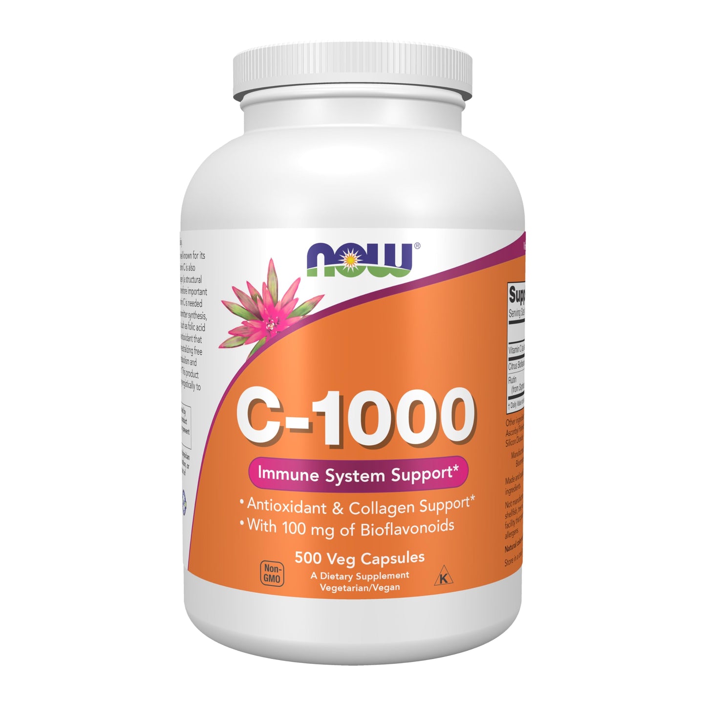 NOW Foods Supplements, Vitamin C-1,000 with 100 mg of Bioflavonoids, Antioxidant protection*, 100 Veg Capsules Gsupps Australia