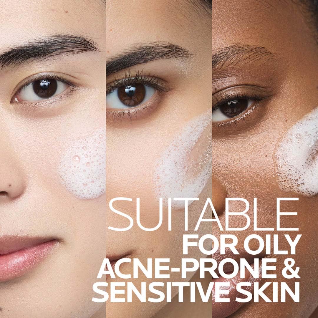 La Roche-Posay Effaclar Purifying Foaming Gel Cleanser for Oily Skin, With Zinc Pidolate To Remove Excess Oil & Shine La Roche-Posay