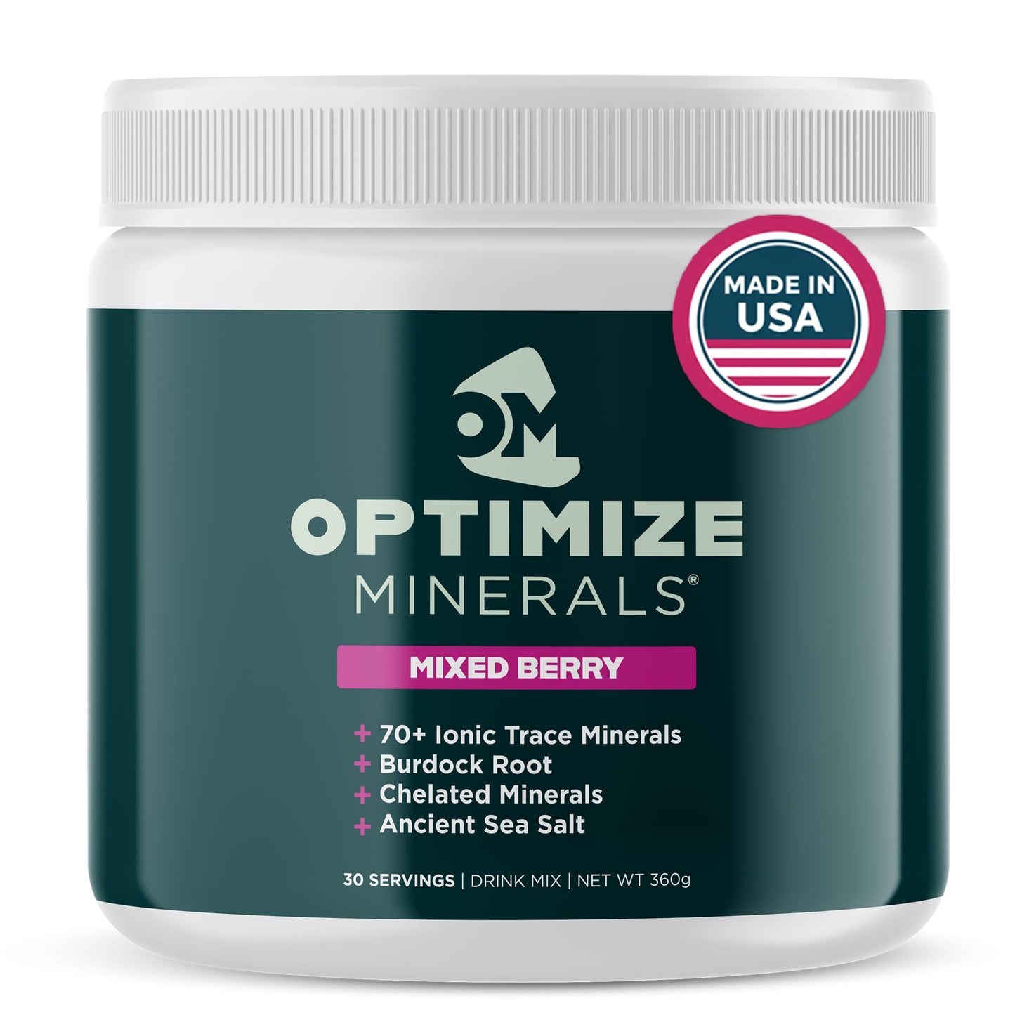 Optimize Minerals Multi Mineral - New Look Same Daily Formula – Magnesium, Electrolytes & Trace Mineral Supplement Powder - Gluten Free Vitamins Drink Optimize Minerals