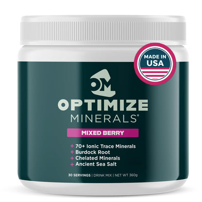 Optimize Minerals Multi Mineral - New Look Same Daily Formula – Magnesium, Electrolytes & Trace Mineral Supplement Powder - Gluten Free Vitamins Drink Optimize Minerals