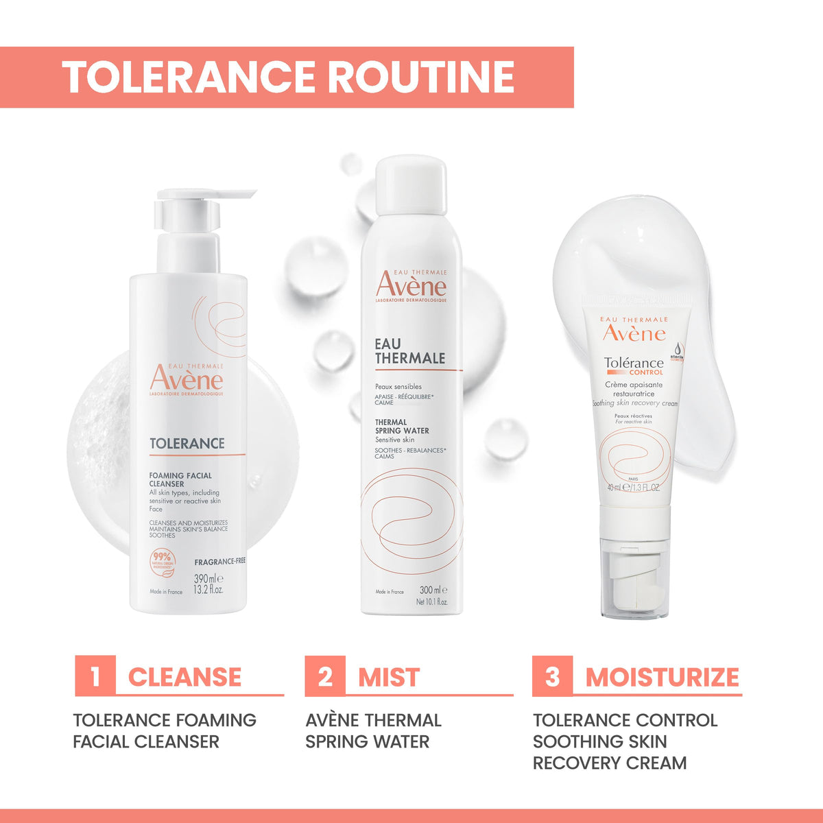 Avène Tol√©rance Gentle Foaming Facial Cleanser Sensitive Skin 5 oz Eau Thermale Avène