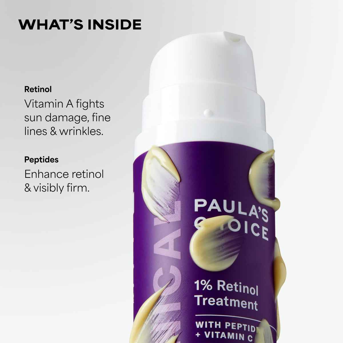 Paula's Choice CLINICAL 1% Retinol Treatment with Peptides, Vitamin C & Licorice Extract, Firming Cream for Face, Anti-Aging & Wrinkles, Fragrance Free, 1 Fl Oz Paula's Choice