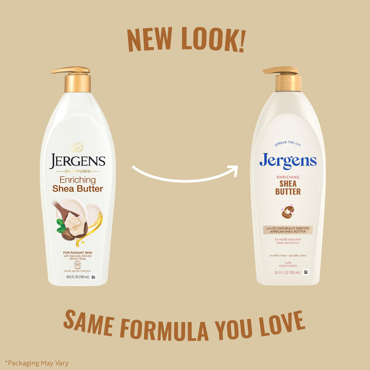 Jergens Shea Butter Body Lotion, Deep Moisturizer for Dry Skin, 26.5 fl oz Jergens