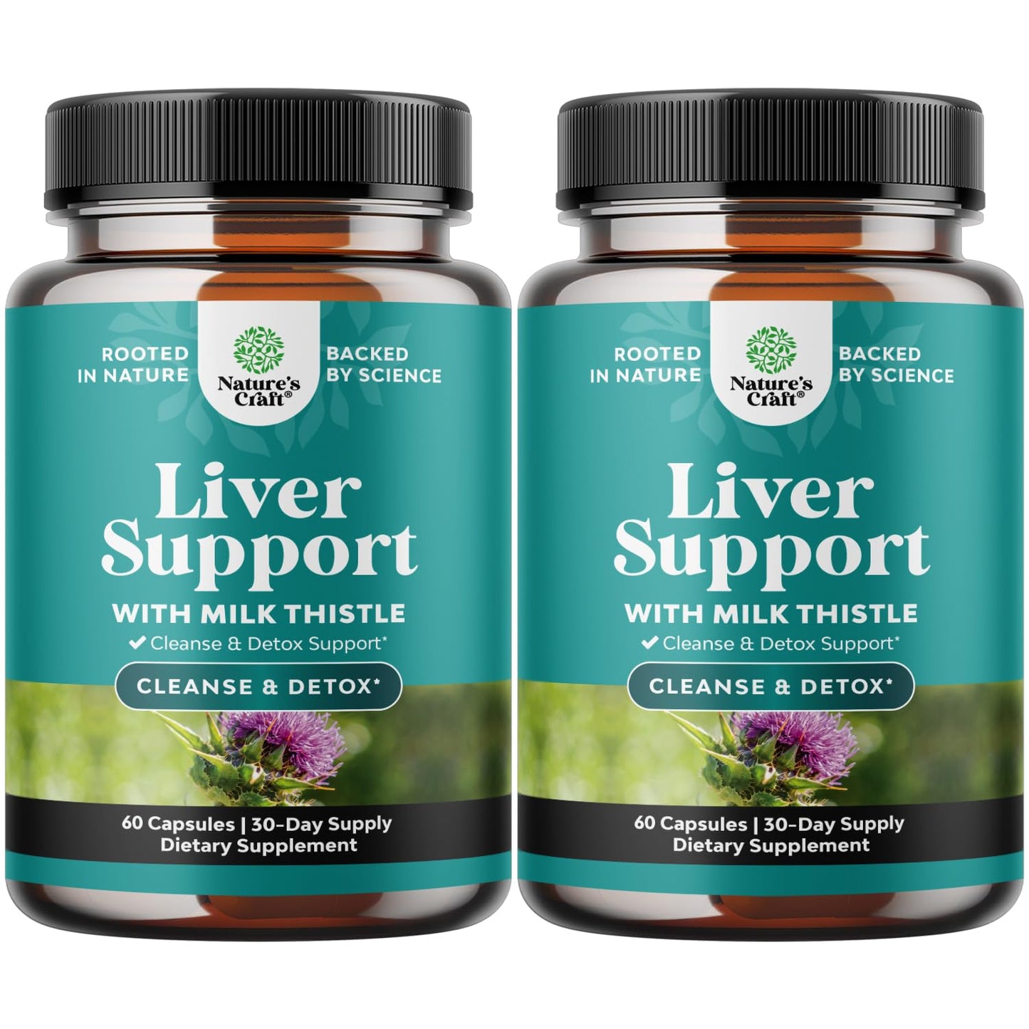 Best Liver Supplements with Milk Thistle - Artichoke - Dandelion Root Support Healthy Liver Function for Men and Women Natural Detox Cleanse Capsules Boost Immune System Relief - Natures Craft | Herbal Detox Support with Ginger, Beetroot & Artichoke - Ber Gsupps Australia