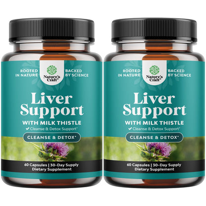 Best Liver Supplements with Milk Thistle - Artichoke - Dandelion Root Support Healthy Liver Function for Men and Women Natural Detox Cleanse Capsules Boost Immune System Relief - Natures Craft | Herbal Detox Support with Ginger, Beetroot & Artichoke - Ber Gsupps Australia