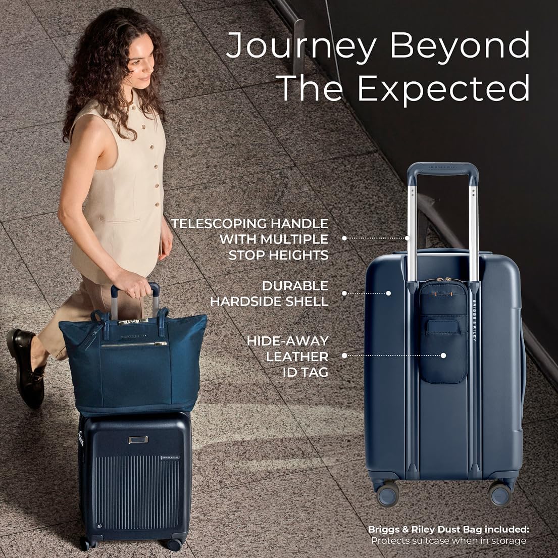 Briggs & Riley Sympatico Essential 22 Inch Carry-On Front Pocket, Navy Gsupps Australia