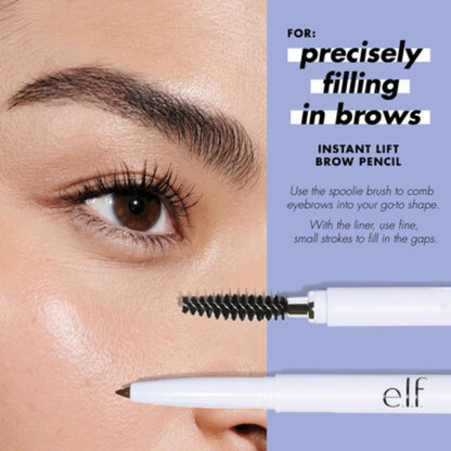 e.l.f. Instant Lift Brow Pencil, Dual-Ended Precision Brow Pencils For Shaping & Defining Eyebrows, Vegan & Cruelty-Free, Neutral Brown, 2-Pack e.l.f.