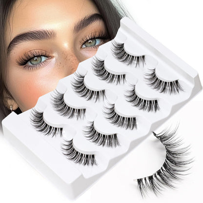 Veleasha Lashes Cat Eye False Eyelashes Wispy Lash Strips Eyelash (G2) Veleasha