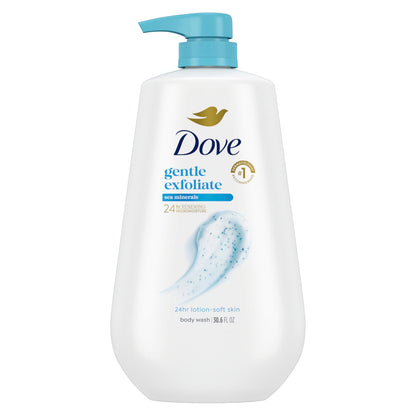 Dove Body Wash Body Wash Gentle Exfoliate Sea Minerals 30.6 oz Sulfate Free Dove