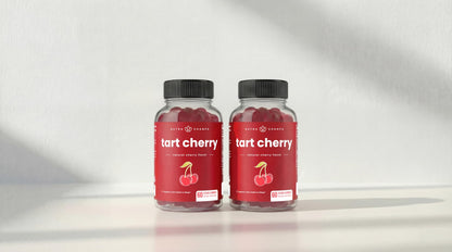 NutraChamps Tart Cherry Gummies - Tart Cherry Extract with Celery Seed - 60 Vegan Gummies (2-Pack) NutraChamps