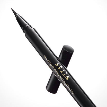 stila Waterproof Liquid Eye Liner, Stay All Day Makeup with Fine Brush Tip | Lasting Satin Finish, Smudge-Proof & Transfer-Resistant stila