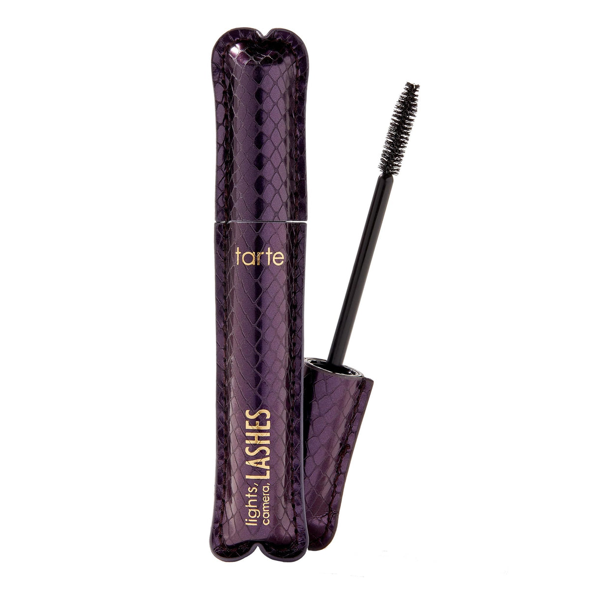 tarte lights, camera, lashes 4-in-1 mascara – Volume, Length, Curl & Conditioning for Fuller-Looking Lashes, Smudge-Proof, Flake-Free, Longwear, Vegan & Cruelty-Free, full size, black tarte