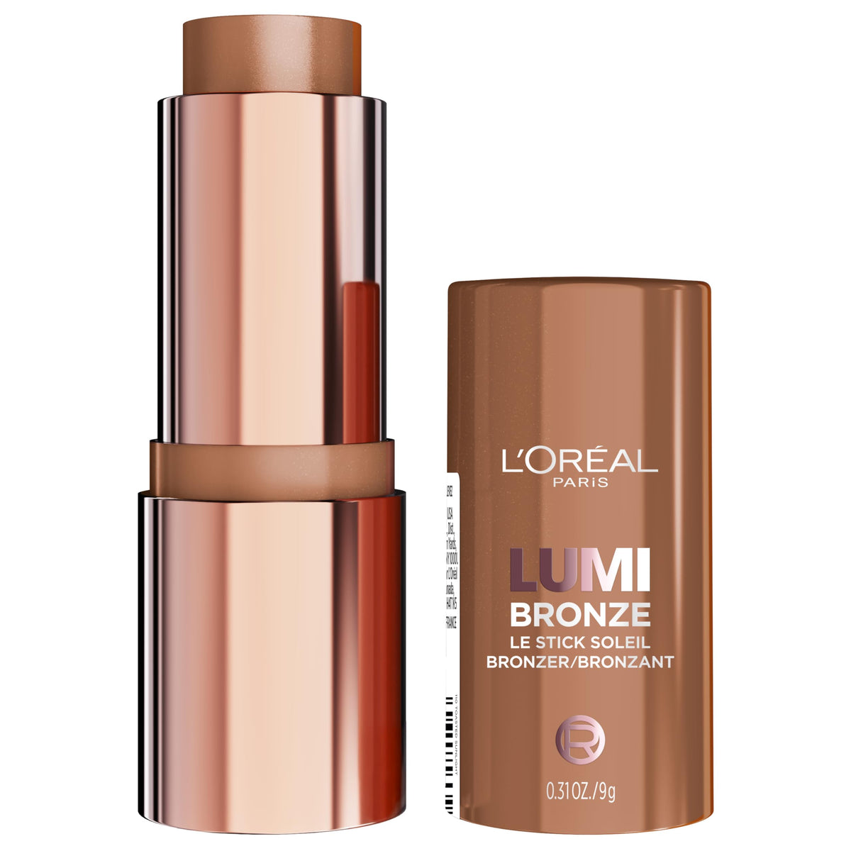 L'Oreal Paris Lumi Bronze Le Stick Soleil Bronzer Stick, Cream-To-Powder Bronzer For A Sunkissed Face Makeup Glow, 110 Toasted Sunlight L'Oreal Paris