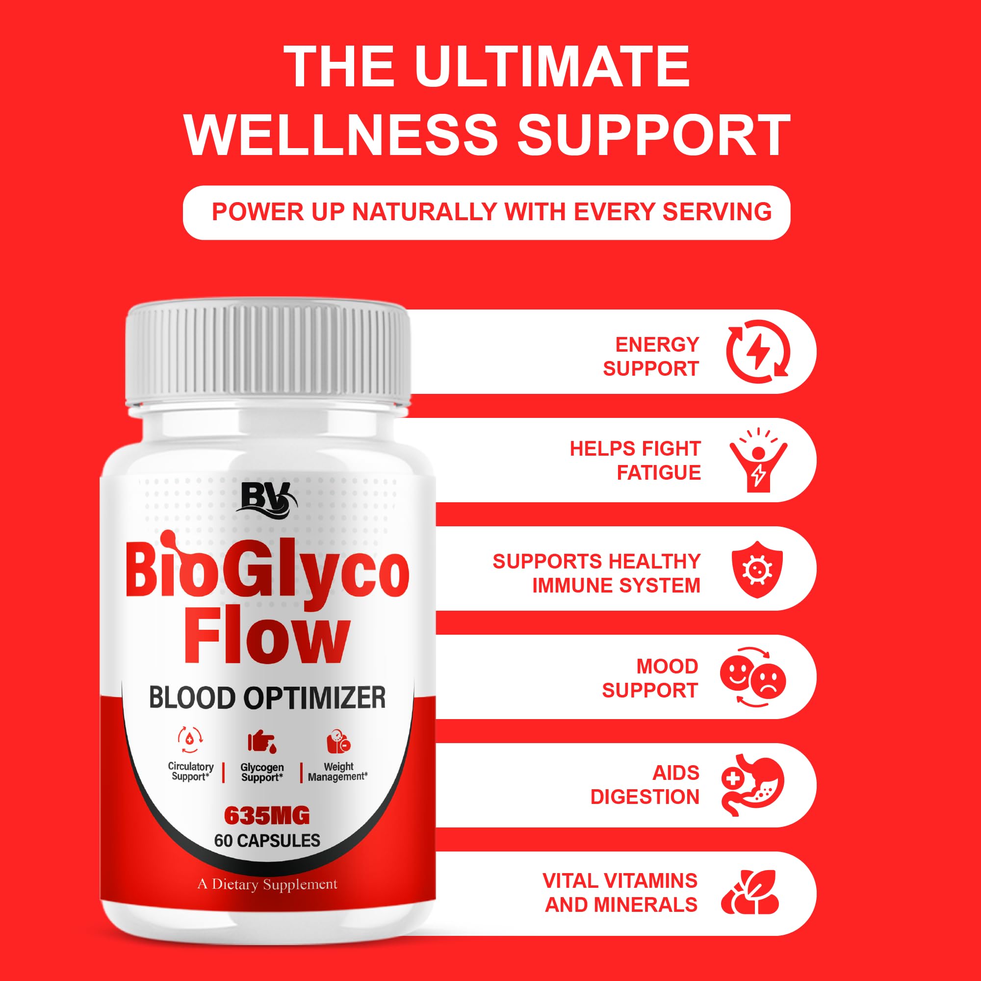 BioGlyco Flow Advanced Daily Multivitamin Health Support and All Natural Wellness Supplement Formula, BioGlyco Flow Premium Health and Wellness Support Formula Supplement (2 Pack - 120 Capsules) BLUE VIBE buy australia supplements
