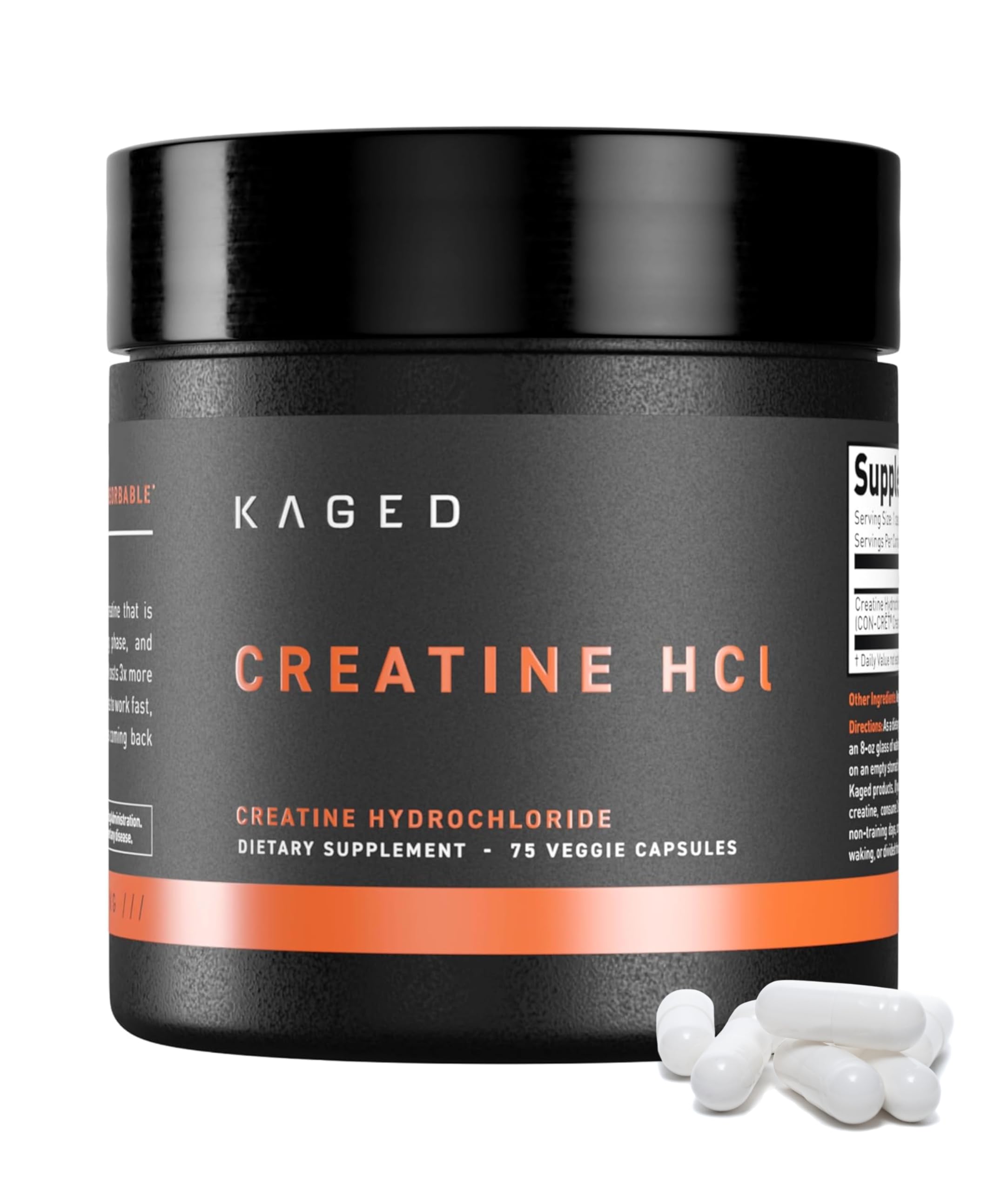 Kaged Creatine HCl Capsules | 7X Concentrated vs Mono | Muscle Building & Recovery | High Absorption | No Bloating | Creatine for Men & Women Kaged buy australia supplements