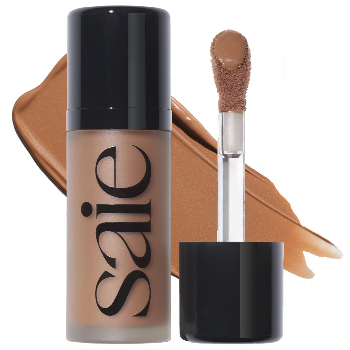 Saie Dew Bronze Hydrating Liquid Bronzer Stick, Sand (0.4 oz) Saie
