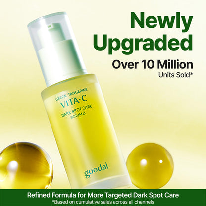 GOODAL Green Tangerine Vitamin C Serum [Advanced Ver.] – Facial Serum with 5% Niacinamide & Exosome Technology GOODAL