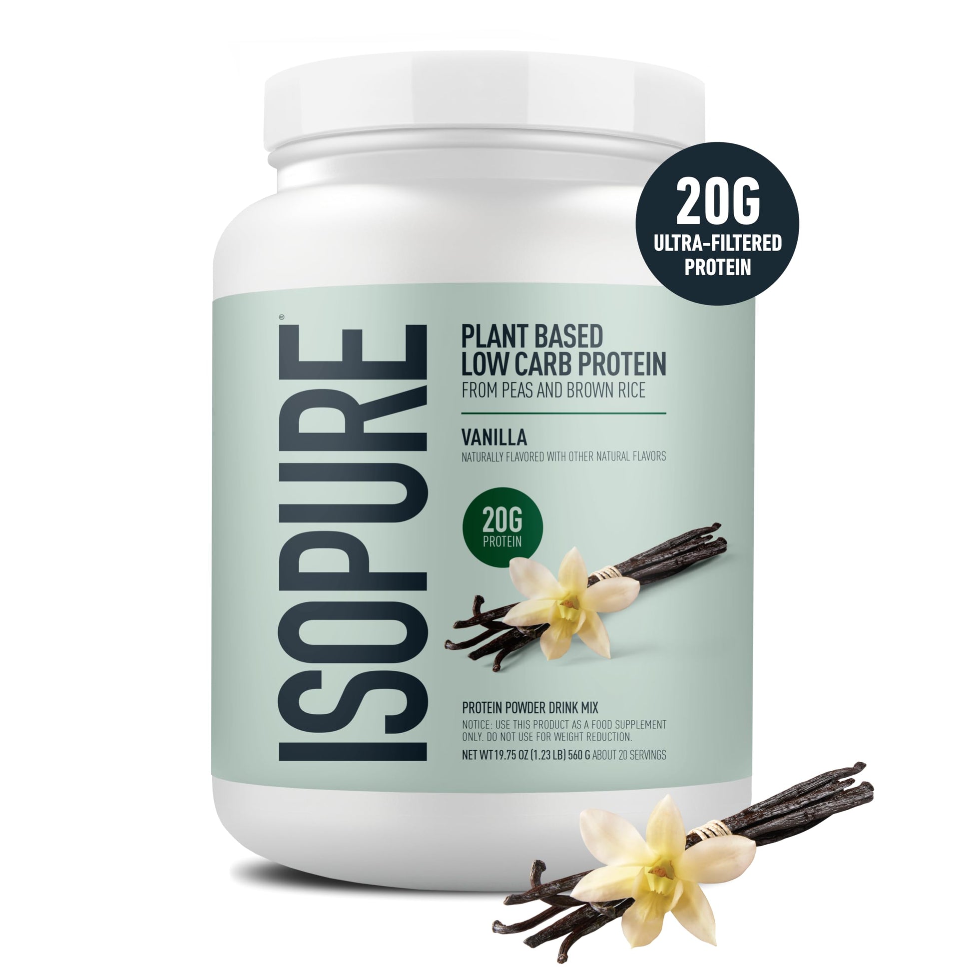 Isopure Plant-Based Protein Powder – 20g Organic Pea and Rice Protein with a Complete Amino Acid Profile – Supports Muscle Recovery Isopure buy australia supplements
