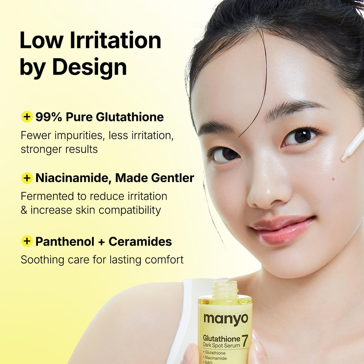 MANYO Glutathione 7 Dark Spot Serum, Radiance Booster, 1.01 fl oz ma:nyo