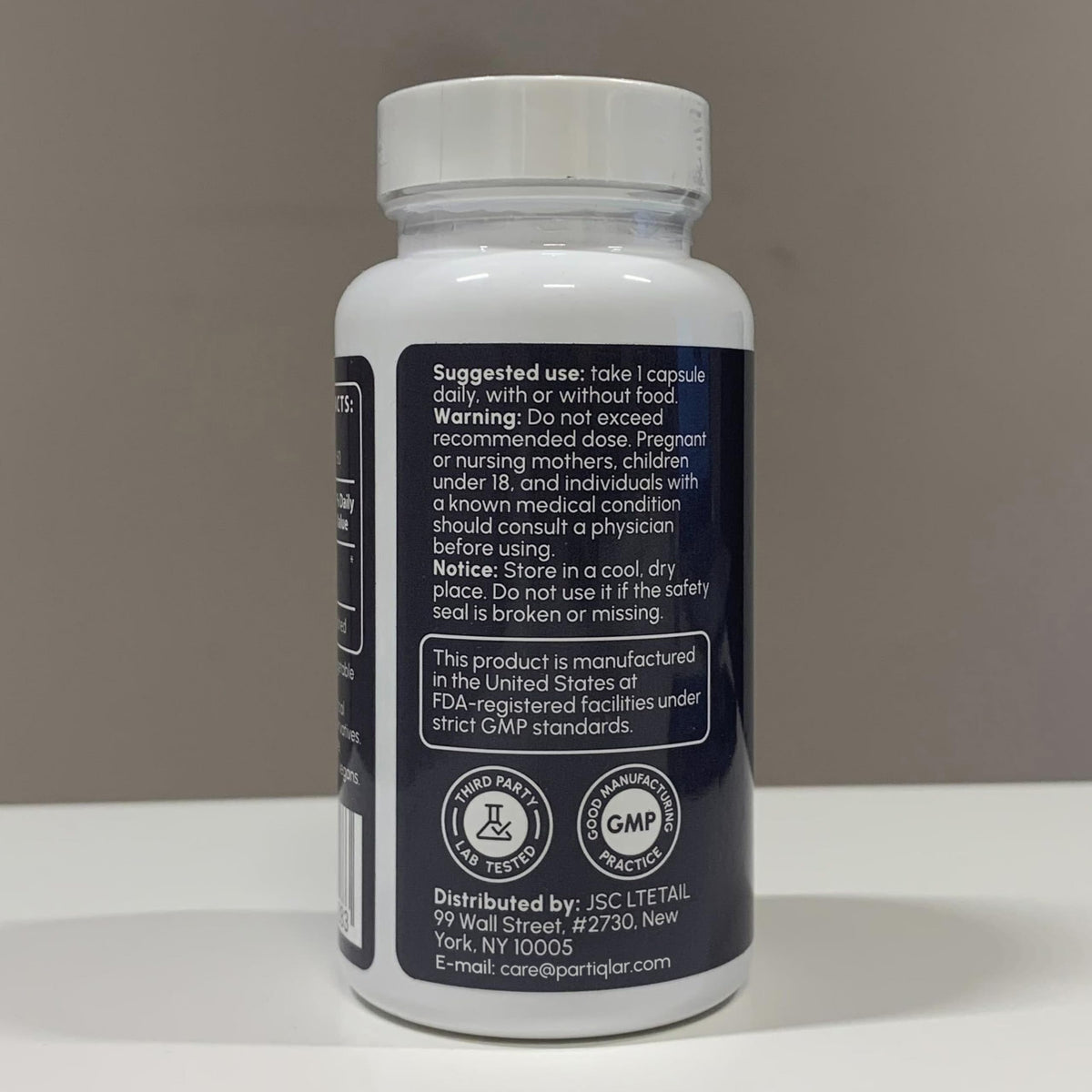 partiQlar NR Supplement - High Purity Nicotinamide Riboside Capsules - NAD+ Booster for Anti-Aging, Cellular Energy & Repair partiQlar