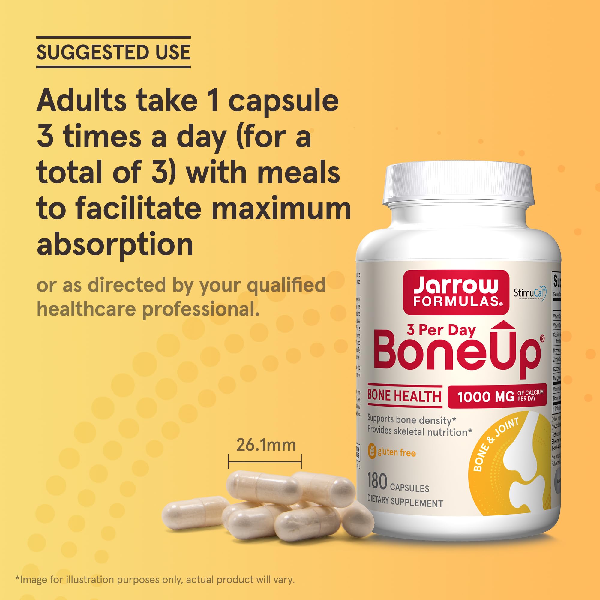 Jarrow Formulas BoneUp Three Per Day for Bone Density and Skeletal Nutrition, Includes Vitamin D3, K2 (as MK-7) and Calcium, 180 Capsules, 60 Day Supply Jarrow Formulas buy australia supplements