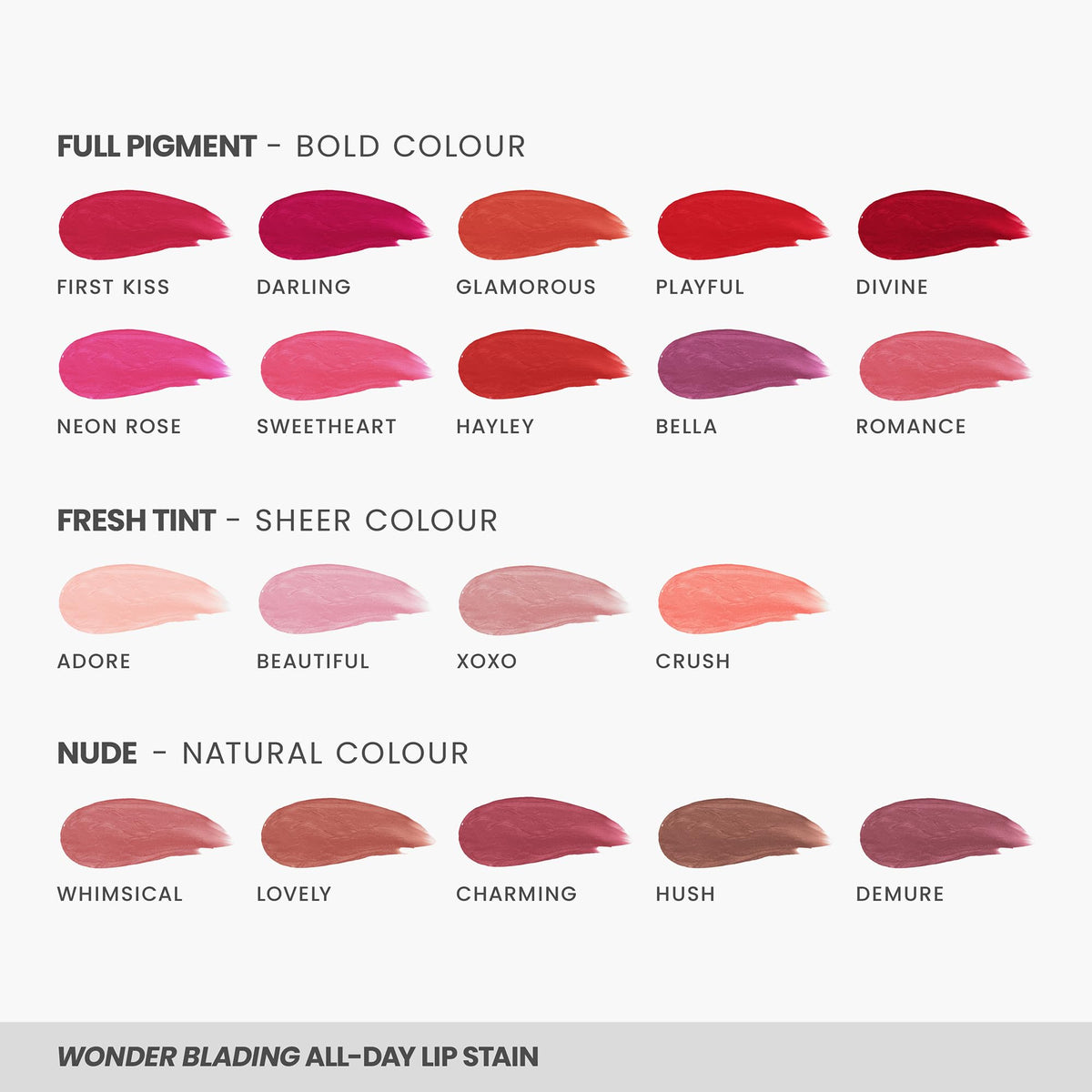 Wonderskin Lip Stain Set – Long Lasting, Waterproof, Lip Tint Peel Off Wonderskin