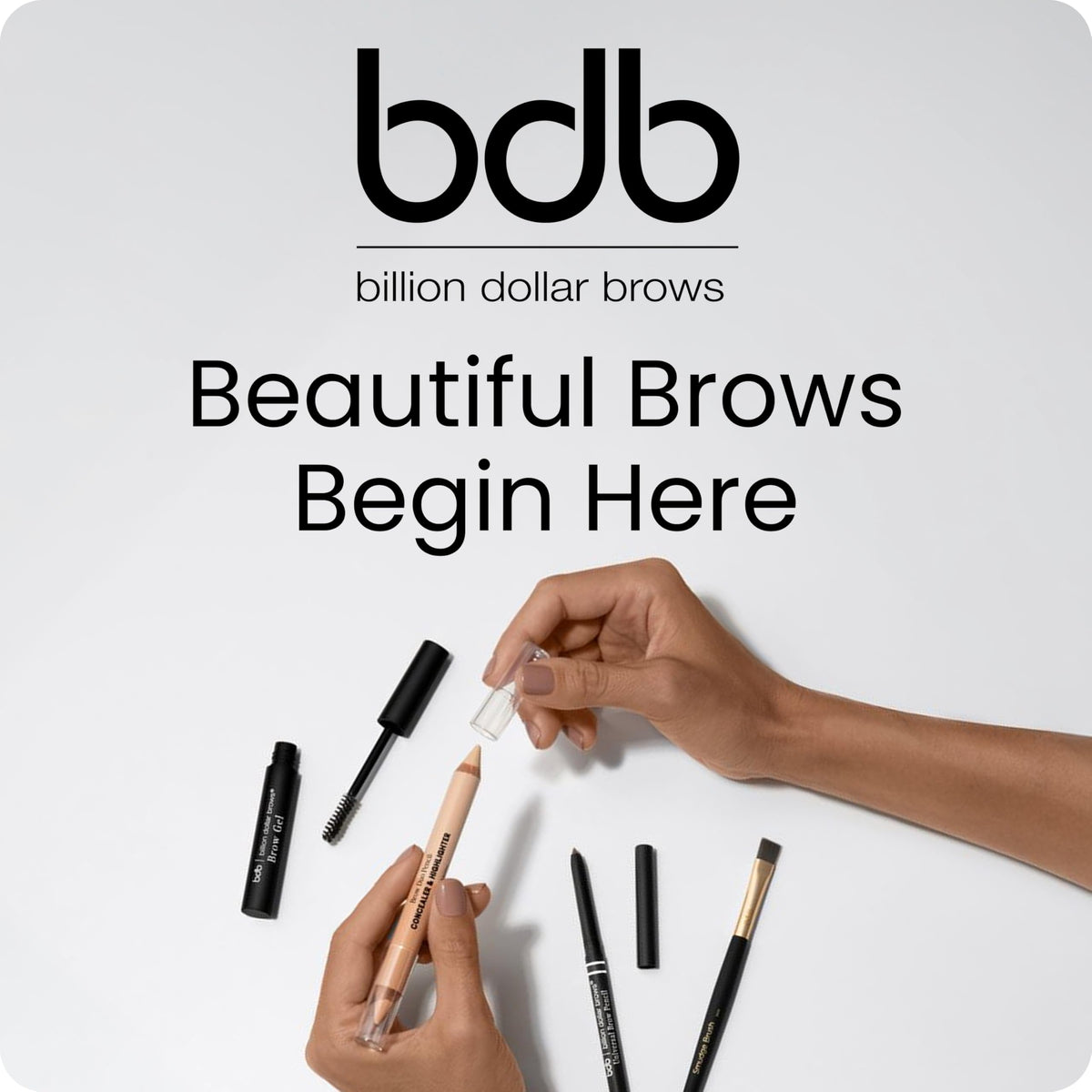 Billion Dollar Brows Best Sellers Kit 4 Piece Eyebrow Makeup Starter Set billion dollar brows