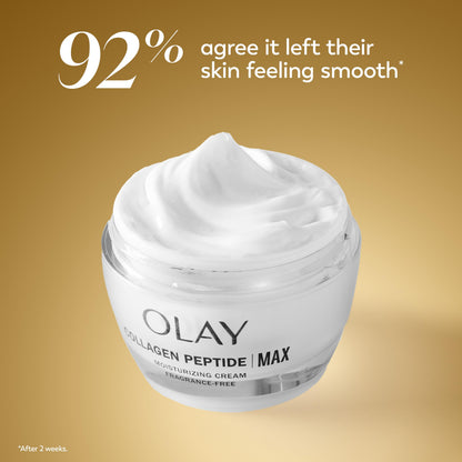 Olay Collagen Peptide Face Moisturizer, Firming Cream for Women, Fragrance-Free, Non-Greasy - Hydrating, Anti-Aging, Anti-Wrinkle Olay