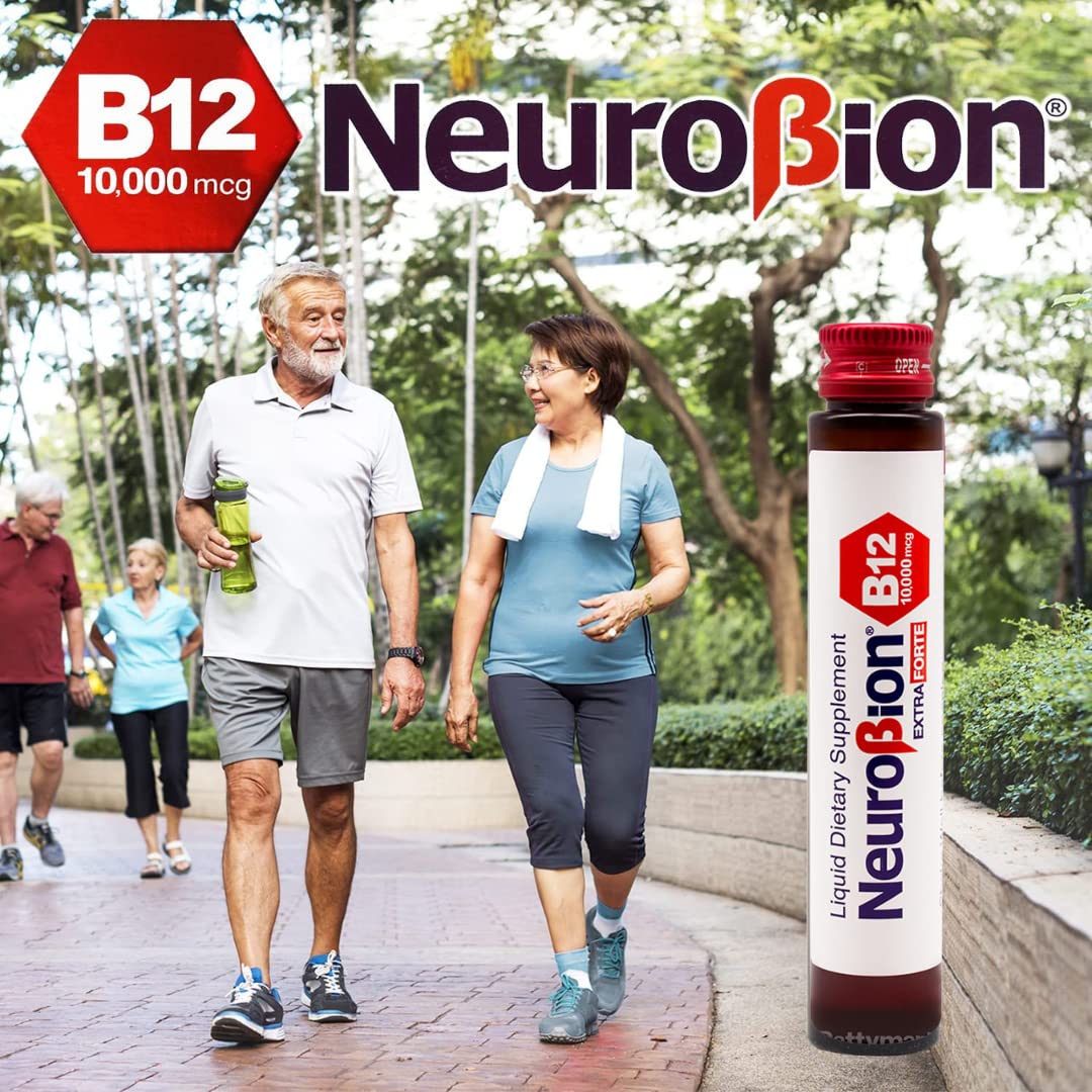Neurobion Extra Forte B12 10,000 mcg Vials, Liquid - Extreme Powerful- 10 Vials per Box Neurobion