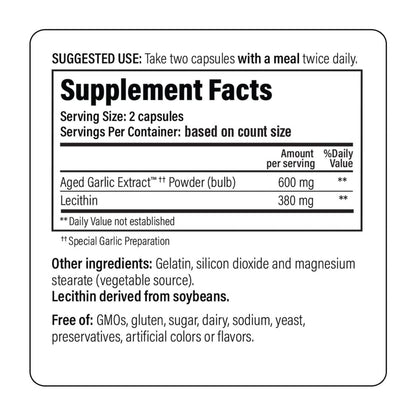 Kyolic Aged Garlic Extract Formula 104, Cholesterol Health*, 300 Capsules Kyolic