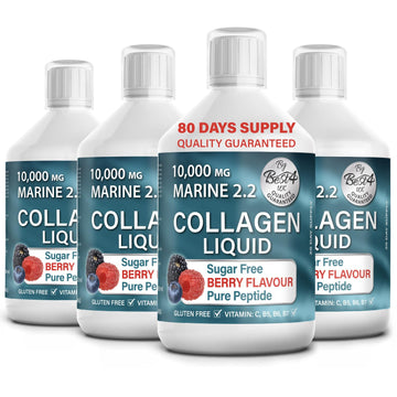 4 Pack Marine Collagen 2.2 Liquid 10000mg Sugar Free Ready to Drink Berry Flavour Best4Group buy australia supplements