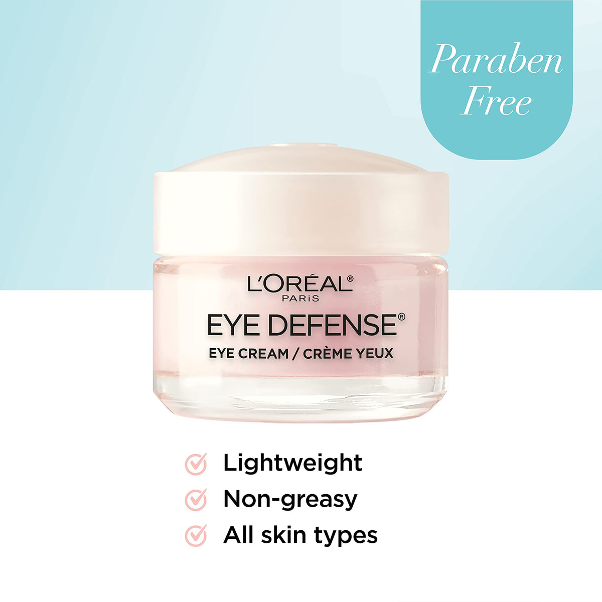 L'Oreal Paris Dermo-Expertise Eye Defense Eye Cream with Caffeine and Hyaluronic Acid 0.5 oz L'Oreal Paris
